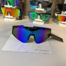 Óculos Esportivo Áurea Preto/Azul UV400