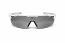 Óculos Esportivo Áurea Branco/Cinza Espelhado Fosco UV400