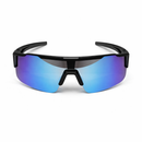 Óculos Esportivo Áurea Preto/Roxo Espelhado UV400 Polarizado